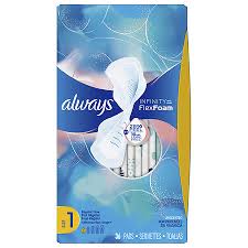 Always Infinity Regular Sanitary Pads With Wings Unscented Unscented Size 1