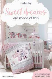 Welcome Home Your Baby Girl With This Five Piece Boho Elephant Crib Bedding Set This Nursery Baby Crib Bedding Baby Crib Bedding Sets Baby Nursery Inspiration