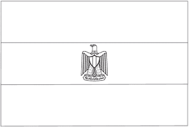 drapeau egyptien a colorier egypte symbole de la republique impressions pour maternelles coloriage grandes formes