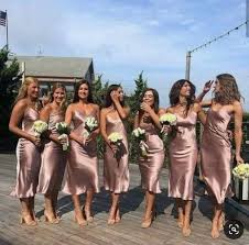 Dusty Rose Pink Bridaland B Slip Bridesmaids Dresses Silk Bridesmaid Dresses Beach Bridesmaid Dresses