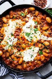 Baked Gnocchi The Modern Proper Recipe In 2020 Baked Gnocchi Pasta Dishes Gnocchi Recipes Easy