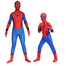 Design pass with a big spider. Homecoming Spiderman Cosplay Costume Tights Suit For Kids Shopee Philippines