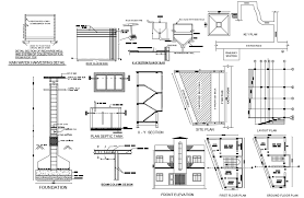 2 Storey House Plan With Front Elevation Design Dwg File Front Elevation Designs Front Elevation Ground Floor Plan
