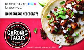 Maybe you would like to learn more about one of these? Chronic Tacos Celebrates National Taco Day With Free Tacos On Oct 4 Restaurantnews Com