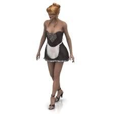 Maid Girl 3d Model Free 3d Models 3d Model Model Girl