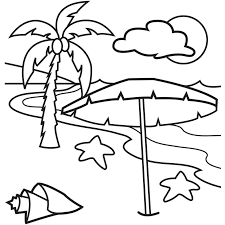Beach palm tree isolated vector illustration graphic design. 7 Beach Clipart Black And White Preview Palm Tree Clipart Hdclipartall
