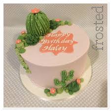 Cactus Birthday Cake Cake Cake Decorating Piping Cute Birthday Cakes