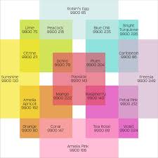 Ruby Blue Quilting Studio Color Cubes Bella Solid Cheat Sheet