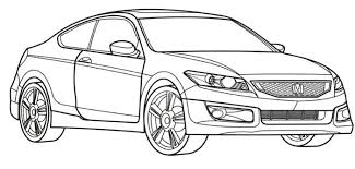 Honda Accord Coupe Coloring Page Honda Car Coloring Pages Cars Coloring Pages Audi Q7 Coloring Pages