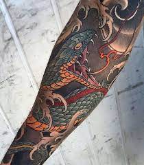 Pin By Jaime Galarza Wong On Random Japanese Tattoo Snake Sleeve Tattoo Japanese Snake Tattoo