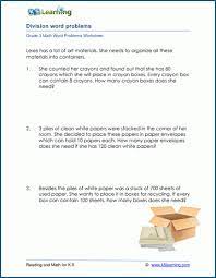 Maybe you would like to learn more about one of these? Division Word Problems For 3rd Grade K5 Learning