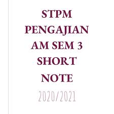 Disediakan sekali skema jawapan.bahan rujukan.latih tubi untuk persediaan peperiksaan penggal 3. Dr Math Nota Ringkas Stpm Pengajian Am Penggal 3 Sem 3 Shopee Malaysia