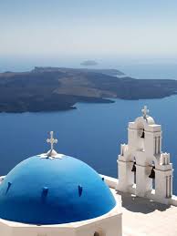 Lanterns On The Lake The Places We Call Home перевод Blue Domed Church At Firostefani Santorini By C Marcel Germain Via Flickr Com Places To Go Places To Travel Places