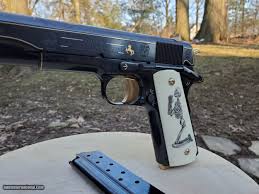 Stock guns are boring, that's why we offer a wide variety of custom guns for sale in a variety of platforms at omaha outdoors. Custom Hand Engraved Colt 1911 38 Super Day Of The Dead Theme Mexican Gold And Platinum Inlays Scrimshawed Custom Grips Wow For Sale