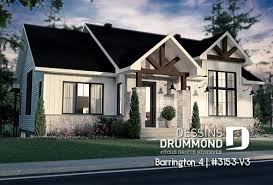 Traditional house plan with craftsman touches. Plan De Maison Plan De Chalet Plan De Garage Dessins Drummond