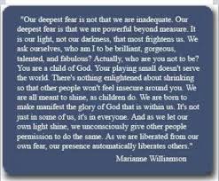 Marianne williamson is an internationally acclaimed lecturer, author, and spiritual teacher. Framed Quotes By Marianne Williamson Quotesgram