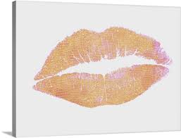 So easy to make & a great gift idea! Great Big Canvas Peach And Gold Lips Canvas Wall Art 24x18 Walmart Com Walmart Com
