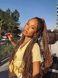 10 Inspo Worthy Protective Summer Hairstyle Trends For Natural Hair Ecemella Braided Hairstyles Box Braids Hairstyles Hair Styles