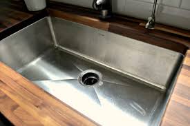 water spots on butcher block counters