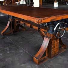 Steam Punk Home Decor Industrial Design Furniture Antique Drafting Table Vintage Industrial Decor
