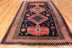 Perfect authentic vintage rugs from dlb gallery in manhattan, nyc. Navy Blue Antique Tribal Caucasian Kazak Rug 49507 Nazmiyal Rugs