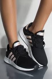 Black And Grey Adidas Shoes Womens Front View Adidas Womens X Plr Sneaker In Black White White Adidas Shoes Women Sneakers Fashion Workout Shoes