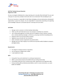 Is this your next job? Job Advt Technical Account Executive Sales Utech Alumni Blog