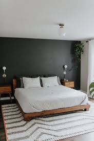 Want to make sure you actually get sweet dreams? Dark Accent Wall Modern Bedroom Midcentury Modern Bedroom Neutral Bedroom Moody Bedroom Bedroom Interior Bedroom Inspirations Bedroom Design