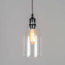 Luminaire ilot central beau dessus de cuisine mettez vos suspension ilot cuisine. Lampe Suspendue Industrielle Cloche En Verre Gloria