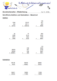 Kostenlose arbeitsblätter mit additionsaufgaben zum schriftlichen rechnen in der 3. Schriftliche Addition Subtraktion Klasse 5 Arbeitsblatter Von Mathefritz