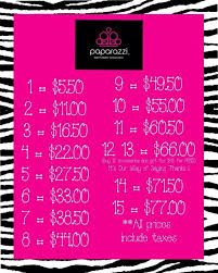 Paparazzi Price Chart Paparazzi Price Chart Chart