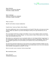 Voorbeeld Zakelijke Brief