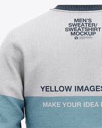 Dress down and dress warm with these cool and casual picks. Men S Heather Crew Neck Sweatshirt Mockup Back View Of Sweater In Apparel Mockups On Yellow Images Object Mockups