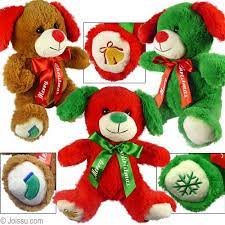 10 Plush Merry Christmas Dogs With Button Eyes Fuzzy Noses An Embroidered Paw And Merry Christmas Dog Christmas Stocking Stuffers Wholesale Party Supplies