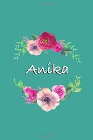 Shop at the amazon arts, crafts & sewing store. Anika Personalized Journal Custom Name Journal Teal With Pink And Red Flowers Journal For Girls 6 X 9 Sized 150 Pages Personalized Journal Gift For Teachers Granddaughters And Friends Press Alpaca 9781791313630 Amazon Com Books