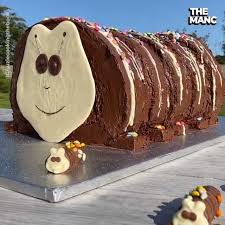 The first iteration made colin look more like thomas the tank engine. The Manc How To Make A Massive Colin The Caterpillar Cake Facebook
