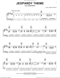 Griffin Jeopardy Theme Sheet Music For Piano Solo Pdf