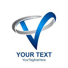 Initial Letter V Logo Template Colored Blue Swoosh Design Template Download On Pngtree V Logo Design Letter V Logo Templates