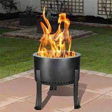 A cast aluminum one will not rust. Fire Chief Flame Genie Wood Pellet Fire Pit 991603 Fg 16