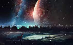 1920x1200 Universe Wallpaper Pc Background Paisaje De Fantasia Galaxia Wallpaper Paisajismo