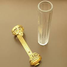 Antique French Gilt Bronze Ormolu Crystal Car Automobile Bud Vase French Antiques Bud Vases Bronze