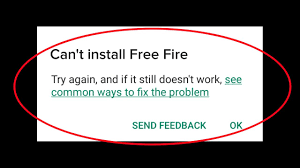 How To Fix Can T Install Free Fire Error On Google Play Store Android Ios Cannot Install App Youtube