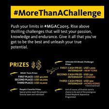 Challenge is an international case competition designed to stretch participant beyond the limits of their emotional, technical, and intellectual capabilities. Maybank Go Ahead Challenge 2015