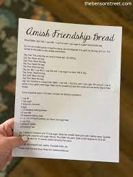 If you don't have starter, use recipe #153 to start the process. Amish Friendship Bread The Benson Street