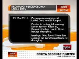 Faktor berlakunya pencerobohan lahad datu. Kronologi Pencerobohon Lahad Datu Video Dailymotion