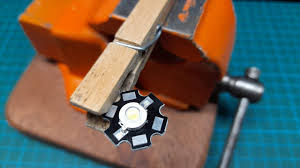 how to solder 1w led and heatsink using