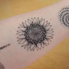 Sunflower Temporary Tattoo Fun Festival Floral Tattoo Temporary Tattoo With Sunflower Floral Botanical Tattoos In 2021 Floral Tattoo Botanical Tattoo Sunflower Tattoos