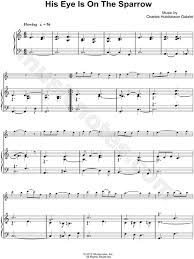 Check spelling or type a new query. Charles Hutchinson Gabriel His Eye Is On The Sparrow Piano Accompaniment Sheet Music In C Major Transposable Download Print Sku Mn0100375