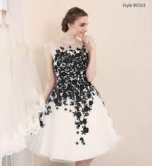 While brides today still overwhelmingly choose shades of white for their big day, wearing colored wedding dresses has become more and more popular, and is a fine choice for any bride who prefers a. Black And White Short Wedding Dress Fashion Dresses