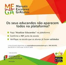 No próximo ano letivo restituído, o aluno ficará impedido de receber manual gratuito do ano seguinte. â„¹ Mega Manuais Escolares Gratuitos 2020 2021 A Plataforma Ja Se Encontra Disponivel Para Os Encarregados De Educacao Encarregados De Educacao Em Caso De Duvidas Ou Para Esclarecimentos Contacte Atraves